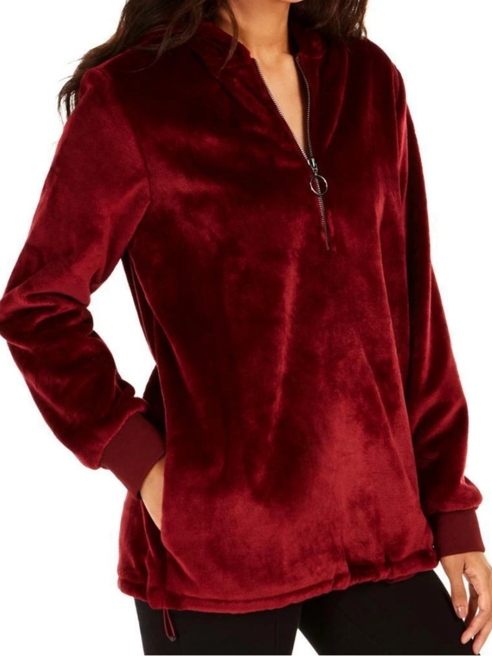 Ideology Hoodie Plush Velour